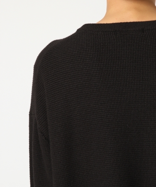 RAGEBLUE（レイジブルー）の「【発熱素材】ドロップショルダーニットクルー/734975（ニット/セーター・メンズ・ネイビー/グレー系その他/オリーブ/ブラック・MEDIUM/LARGE）」の14枚目の写真