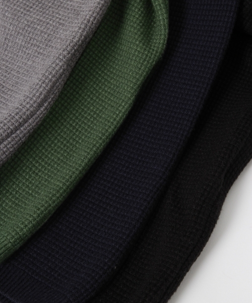 RAGEBLUE（レイジブルー）の「【発熱素材】ドロップショルダーニットクルー/734975（ニット/セーター・メンズ・ネイビー/グレー系その他/オリーブ/ブラック・MEDIUM/LARGE）」の16枚目の写真