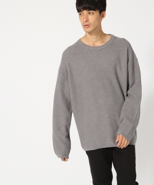 RAGEBLUE（レイジブルー）の「【発熱素材】ドロップショルダーニットクルー/734975（ニット/セーター・メンズ・ネイビー/グレー系その他/オリーブ/ブラック・MEDIUM/LARGE）」の20枚目の写真