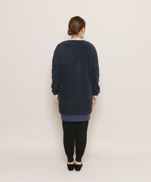 SENSE OF PLACE by URBAN RESEARCH（センスオブプレイスバイアーバンリサーチ）の「ロングボアブルゾン（ブルゾン・レディース・ネイビー/ブラック/オフホワイト・FREE）」の19枚目の写真