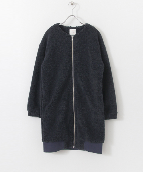 SENSE OF PLACE by URBAN RESEARCH（センスオブプレイスバイアーバンリサーチ）の「ロングボアブルゾン（ブルゾン・レディース・ネイビー/ブラック/オフホワイト・FREE）」の8枚目の写真