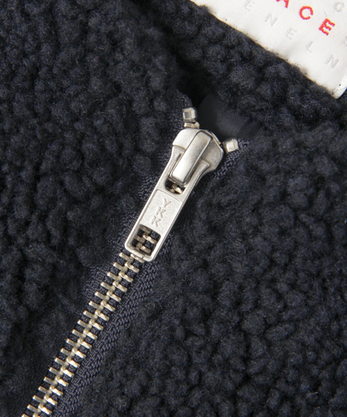 SENSE OF PLACE by URBAN RESEARCH（センスオブプレイスバイアーバンリサーチ）の「ロングボアブルゾン（ブルゾン・レディース・ネイビー/ブラック/オフホワイト・FREE）」の10枚目の写真