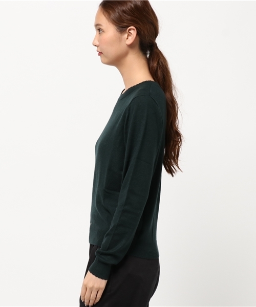 earth music&ecology（アースミュージックアンドエコロジー）の「【2016Autumn】ミニスカラップニットプルオーバー（ニット/セーター・レディース・マスタード/ネイビー/アイボリー/ライトグレー/ピンク/ダークグリーン・S/M）」の8枚目の写真