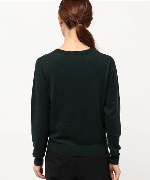 earth music&ecology（アースミュージックアンドエコロジー）の「【2016Autumn】ミニスカラップニットプルオーバー（ニット/セーター・レディース・マスタード/ネイビー/アイボリー/ライトグレー/ピンク/ダークグリーン・S/M）」の9枚目の写真