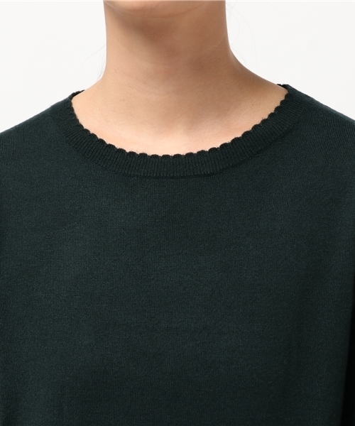 earth music&ecology（アースミュージックアンドエコロジー）の「【2016Autumn】ミニスカラップニットプルオーバー（ニット/セーター・レディース・マスタード/ネイビー/アイボリー/ライトグレー/ピンク/ダークグリーン・S/M）」の10枚目の写真