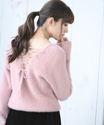 rps | レースアップフェザーＶネックプルオーバー(ニット/セーター)