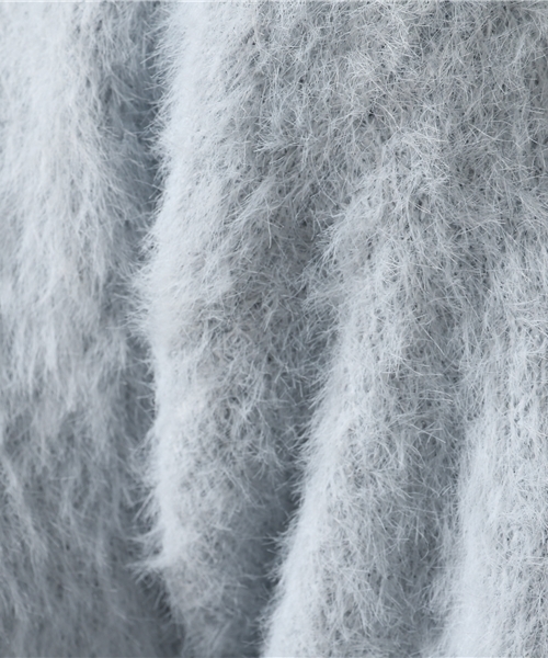 rps（アールピーエス）の「レースアップフェザーＶネックプルオーバー/バックシャンニット（ニット/セーター・レディース・サックスブルー/ライトグレー/ピンク/オフホワイト・M）」の11枚目の写真