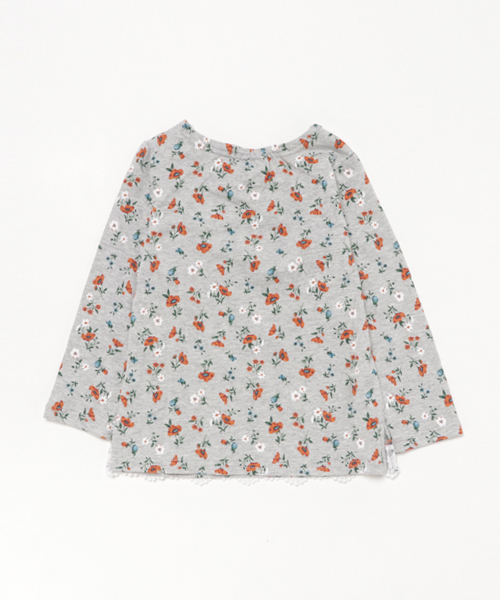 GLOBAL WORK(グローバルワーク)の「【キッズ】スソレースTシャツ長袖/739429(Tシャツ/カットソー・キッズ・その他1/ホワイト/グレー・MEDIUM/LARGE/SMALL/XX-LARGE/X-LARGE)」の4枚目の写真