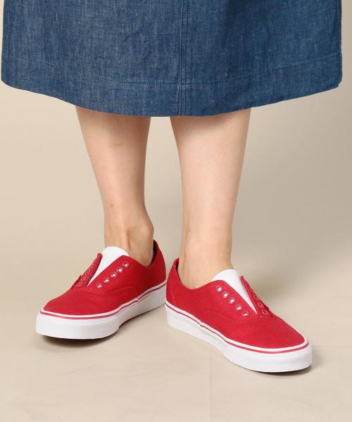 VANS（バンズ）の「【国内exclusive】＜VANS（バンズ）＞AUTHENTIC オーセンティックスリッポン（スリッポン・レディース・レッド/オフホワイト/ダークグレー・6h/5/4h/5h/6）」の7枚目の写真