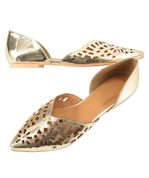 titivate（ティティベイト）の「ﾚｰｽｶｯﾄｾﾊﾟﾚｰﾄﾊﾟﾝﾌﾟｽ（パンプス・レディース・ライトグレー/ブルー/ブラック/カーキ/イエロー/ゴールド/グレー系その他/シルバー・L/M/S/LL）」の8枚目の写真