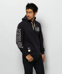 AVIREX | 【直営店限定】L/S STRETCH PULLOVER PARKA/　長袖　ストレッチ　プルオーバーパーカー(パーカー)