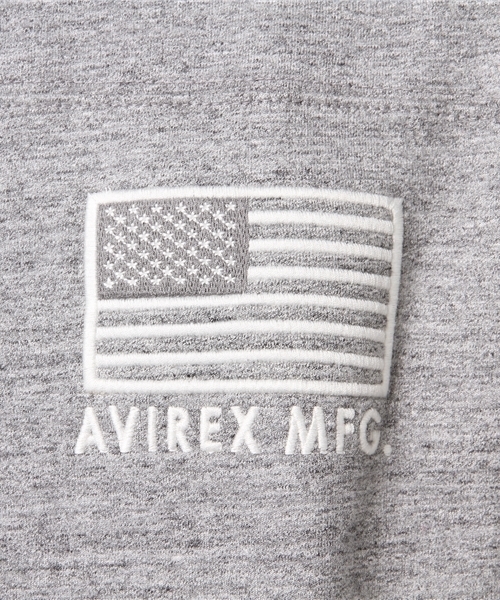AVIREX（アヴィレックス）の「【直営店限定】L/S STRETCH PULLOVER PARKA/　長袖　ストレッチ　プルオーバーパーカー（パーカー・メンズ・オフホワイト/ブラック/ネイビー/ライトブルーグレー・LARGE/XX-LARGE/MEDIUM/X-LARGE）」の10枚目の写真