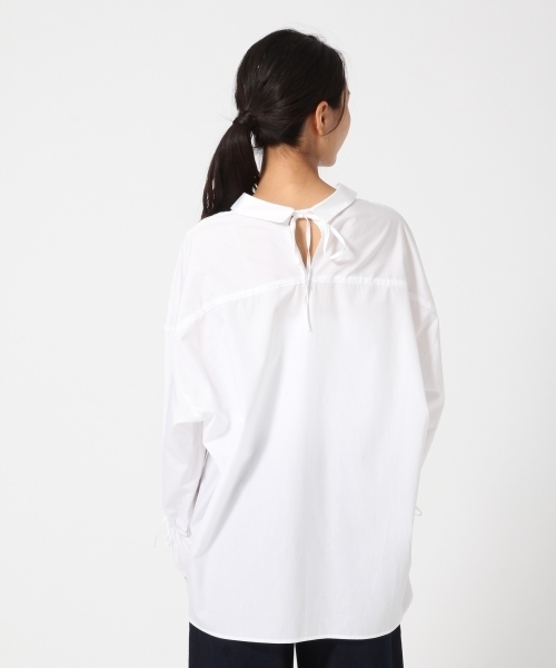 GLOBAL WORK(グローバルワーク)の「バックリボンシャツ長袖/763876(シャツ/ブラウス・レディース・ネイビー/ホワイト/パープル/カーキ・MEDIUM/LARGE)」の12枚目の写真