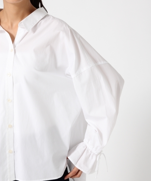 GLOBAL WORK(グローバルワーク)の「バックリボンシャツ長袖/763876(シャツ/ブラウス・レディース・ネイビー/ホワイト/パープル/カーキ・MEDIUM/LARGE)」の14枚目の写真