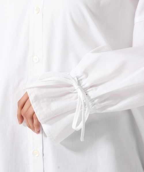 GLOBAL WORK(グローバルワーク)の「バックリボンシャツ長袖/763876(シャツ/ブラウス・レディース・ネイビー/ホワイト/パープル/カーキ・MEDIUM/LARGE)」の15枚目の写真