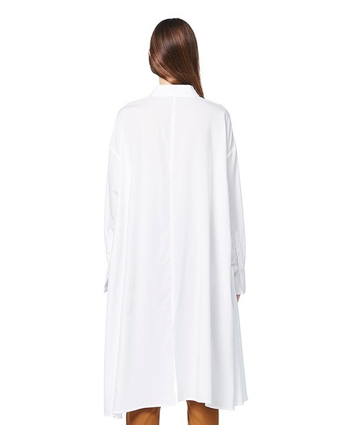シャツ/ブラウス(長袖/七分) CLANE BACK LONG DRAPE BIG SHIRTS CLANE（クラネ）の「BACK LONG DRAPE BIG SHIRTS（シャツ/ブラウス