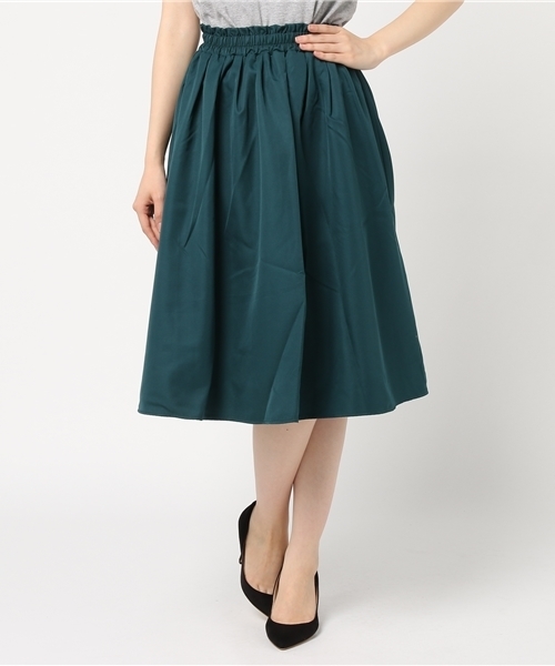 Honeys(ハニーズ)の「フレアスカート(スカート・レディース・レッド/ピンク/グリーン/イエロー・L/M/S)」の2枚目の写真