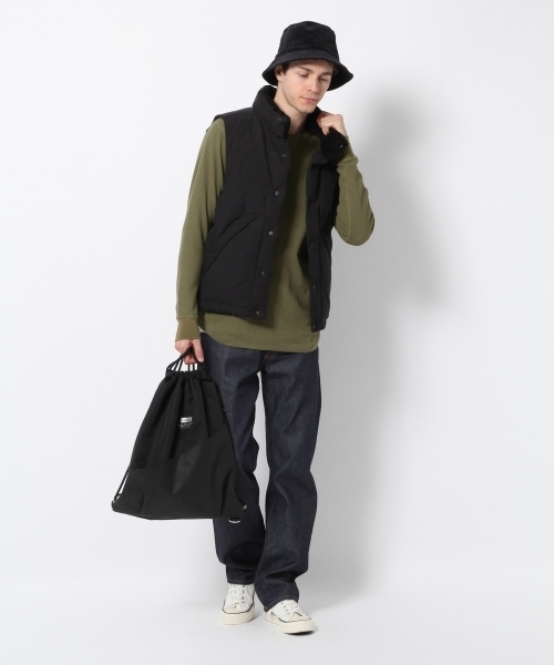 GLOBAL WORK（グローバルワーク）の「【発熱・保温・保湿】ワッフルロングクルーネック/765422（Tシャツ/カットソー・メンズ・ホワイト/ネイビー/カーキ/レッド/グレー・LARGE/X-LARGE/MEDIUM/SMALL）」の9枚目の写真