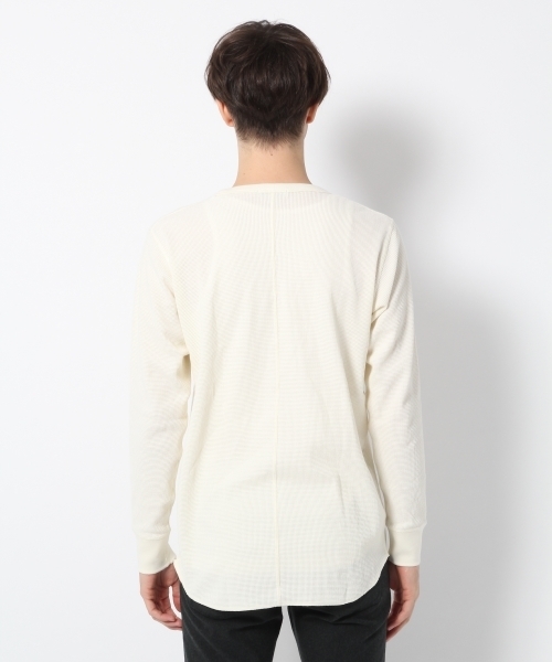 GLOBAL WORK（グローバルワーク）の「【発熱・保温・保湿】ワッフルロングクルーネック/765422（Tシャツ/カットソー・メンズ・ホワイト/ネイビー/カーキ/レッド/グレー・LARGE/X-LARGE/MEDIUM/SMALL）」の12枚目の写真