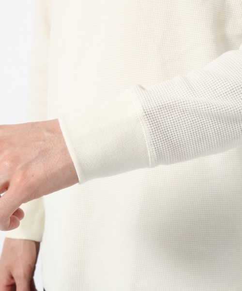 GLOBAL WORK（グローバルワーク）の「【発熱・保温・保湿】ワッフルロングクルーネック/765422（Tシャツ/カットソー・メンズ・ホワイト/ネイビー/カーキ/レッド/グレー・LARGE/X-LARGE/MEDIUM/SMALL）」の15枚目の写真