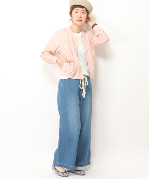 LBC(エルビーシー)の「レースブルゾン (ブルゾン・レディース・ブラック/ピンク・LARGE/MEDIUM)」の9枚目の写真