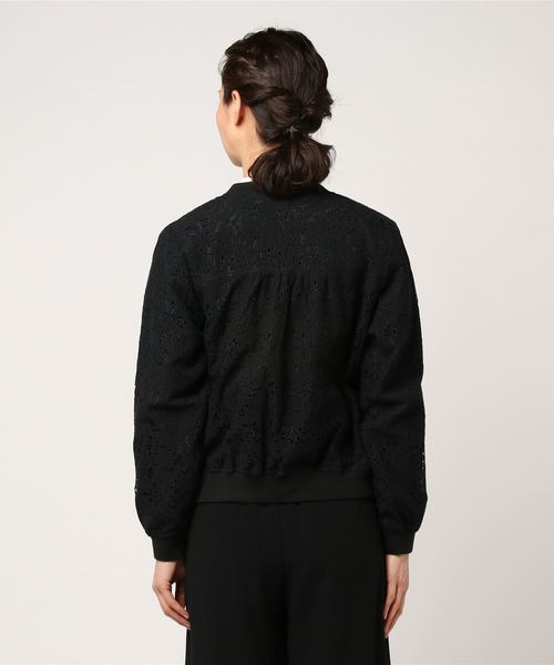 LBC(エルビーシー)の「レースブルゾン (ブルゾン・レディース・ブラック/ピンク・LARGE/MEDIUM)」の4枚目の写真