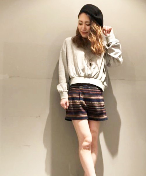 EGOIST（エゴイスト）の「エスニック柄ショートパンツ（その他パンツ・レディース・ブルー/グレー・SMALL/MEDIUM）」の5枚目の写真