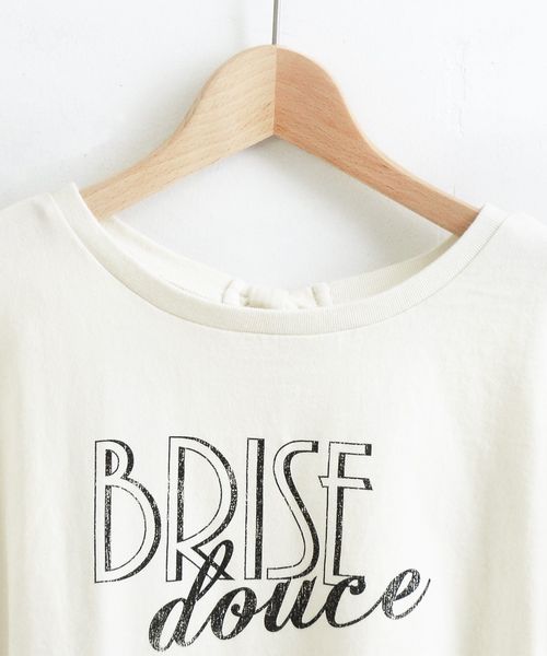 MAJESTIC LEGON（マジェスティックレゴン）の「∞バックリボンロゴT（Tシャツ/カットソー・レディース・アイボリー/ピンク/チャコールグレー・MEDIUM）」の15枚目の写真