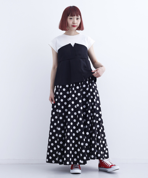 MERLOT(メルロー)の「ビスチェ付きカットソー712-6527(Tシャツ/カットソー・レディース・ブラック/ネイビー/イエロー/グリーン・FREE)」の20枚目の写真
