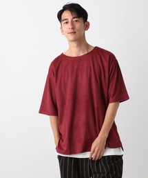 RAGEBLUE | フェイクスウェードドロップクルー/802474(Tシャツ/カットソー)