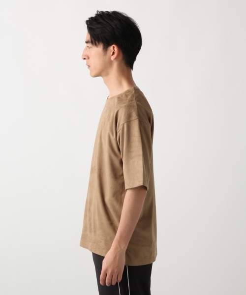 RAGEBLUE（レイジブルー）の「フェイクスウェードドロップクルー/802474（Tシャツ/カットソー・メンズ・ベージュ/ネイビー/ブルー/ワインレッド・SMALL/MEDIUM/LARGE）」の9枚目の写真