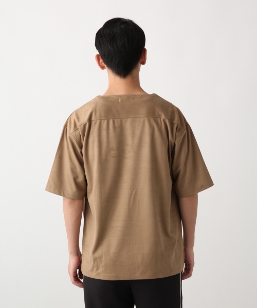 RAGEBLUE（レイジブルー）の「フェイクスウェードドロップクルー/802474（Tシャツ/カットソー・メンズ・ベージュ/ネイビー/ブルー/ワインレッド・SMALL/MEDIUM/LARGE）」の10枚目の写真