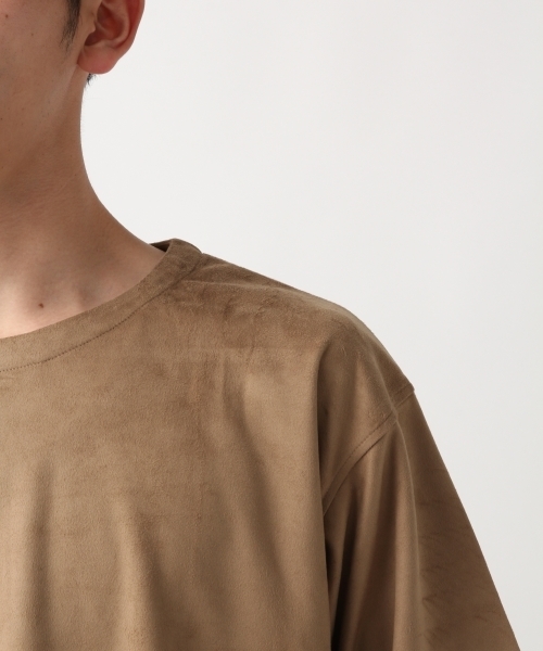 RAGEBLUE（レイジブルー）の「フェイクスウェードドロップクルー/802474（Tシャツ/カットソー・メンズ・ベージュ/ネイビー/ブルー/ワインレッド・SMALL/MEDIUM/LARGE）」の12枚目の写真