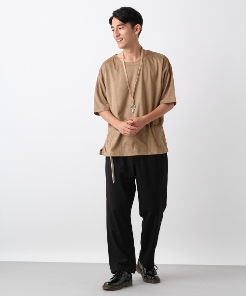 RAGEBLUE（レイジブルー）の「フェイクスウェードドロップクルー/802474（Tシャツ/カットソー・メンズ・ベージュ/ネイビー/ブルー/ワインレッド・SMALL/MEDIUM/LARGE）」の16枚目の写真