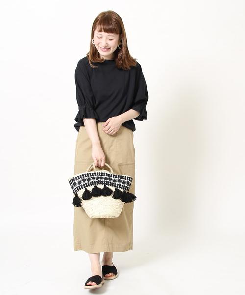 coen（コーエン）の「【追加生産決定・WEB限定】ベイカーストレッチタイトロングスカート（スカート・レディース・ベージュ・SMALL/MEDIUM/LARGE）」の17枚目の写真