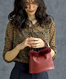 LAURA DI MAGGIO | [別注]LAURA DI MAGGIO KFC FURTRIM 2WAYバッグ(ショルダーバッグ)