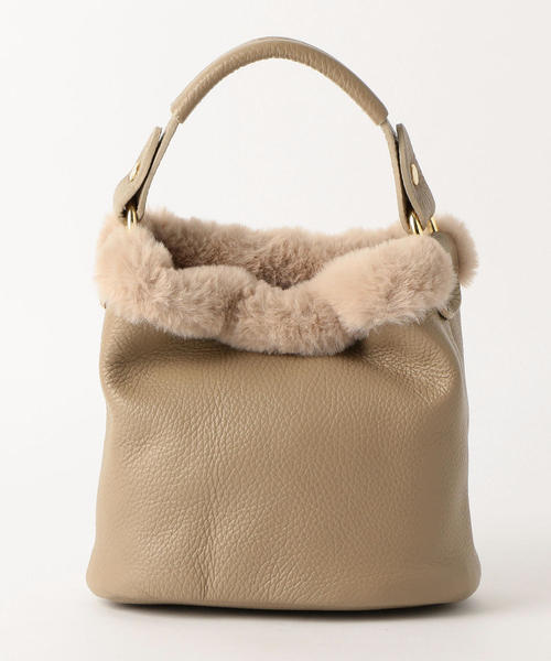 LAURA DI MAGGIO（ローラディマッジオ）の「[別注]LAURA DI MAGGIO KFC FURTRIM 2WAYバッグ ◆（ショルダーバッグ・レディース・ブラック/ベージュ/ワインレッド・FREE）」の12枚目の写真