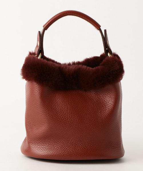 LAURA DI MAGGIO（ローラディマッジオ）の「[別注]LAURA DI MAGGIO KFC FURTRIM 2WAYバッグ ◆（ショルダーバッグ・レディース・ブラック/ベージュ/ワインレッド・FREE）」の14枚目の写真