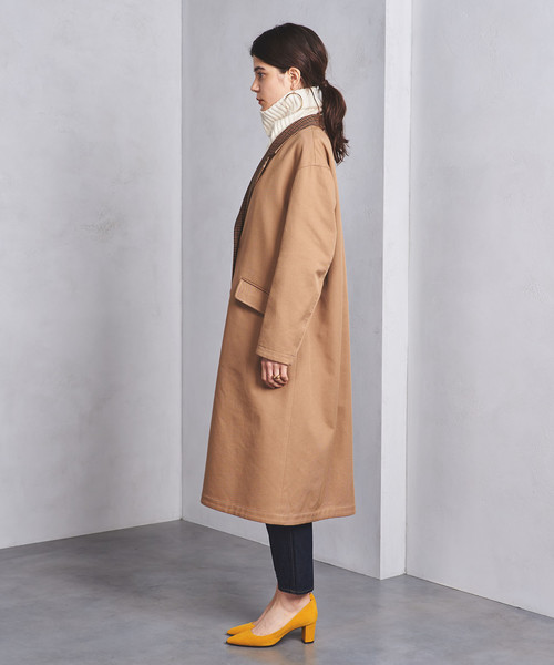 UNITED ARROWS（ユナイテッドアローズ）の「UGMSC チェック リバーシブル コート（チェスターコート・レディース・ベージュ・38/36）」の10枚目の写真