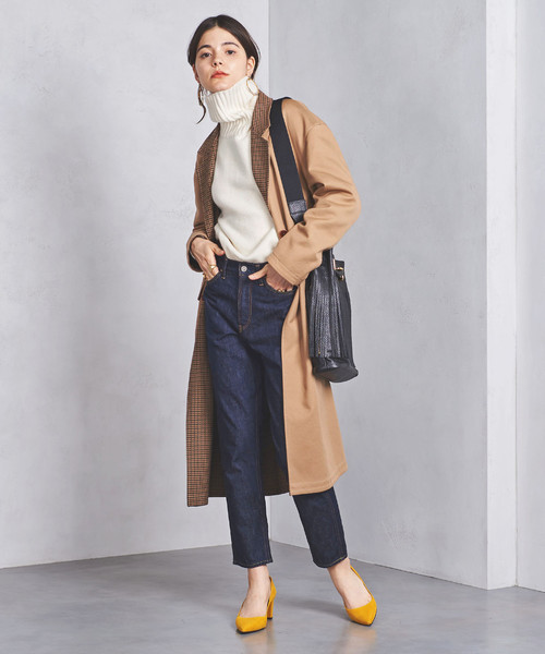 UNITED ARROWS（ユナイテッドアローズ）の「UGMSC チェック リバーシブル コート（チェスターコート・レディース・ベージュ・38/36）」の2枚目の写真