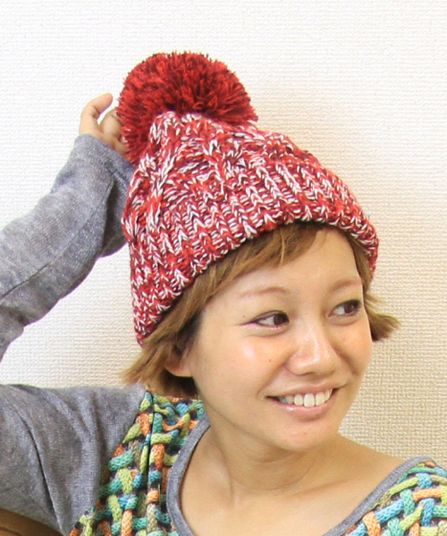 チチカカ（チチカカ）の「ペルーテープＭＩＸニットキャップ（ニットキャップ/ビーニー・レディース・レッド/ブルー/イエロー/グリーン・FREE）」の4枚目の写真