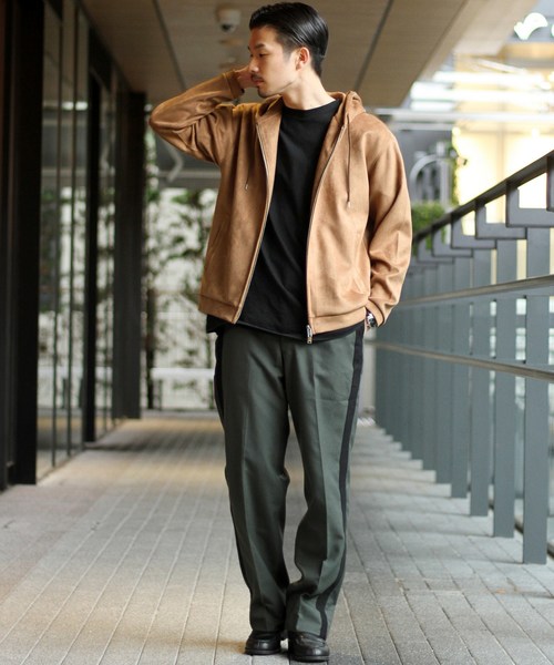 417 EDIFICE(フォーワンセブンエディフィス)の「◆フェイク スウェード フードパーカー(パーカー・メンズ・ブラック/グレー/キャメル・S/M/L)」の9枚目の写真