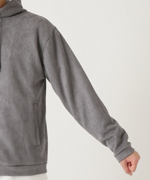 417 EDIFICE(フォーワンセブンエディフィス)の「◆フェイク スウェード フードパーカー(パーカー・メンズ・ブラック/グレー/キャメル・S/M/L)」の14枚目の写真