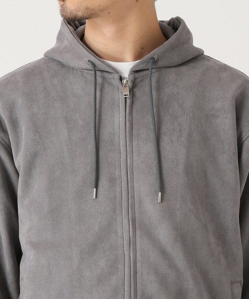 417 EDIFICE(フォーワンセブンエディフィス)の「◆フェイク スウェード フードパーカー(パーカー・メンズ・ブラック/グレー/キャメル・S/M/L)」の17枚目の写真
