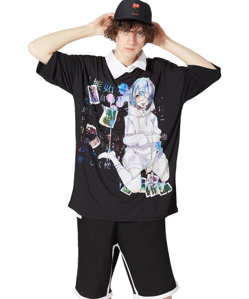 ankoROCK(アンコロック)の「7つの大罪『嫉妬』シャツ襟Tシャツ -メガビッグ-(Tシャツ/カットソー・メンズ・A・ONE SIZE)」の9枚目の写真
