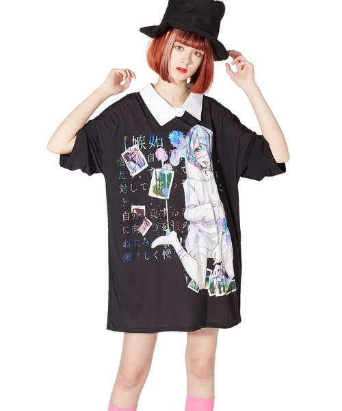 ankoROCK(アンコロック)の「7つの大罪『嫉妬』シャツ襟Tシャツ -メガビッグ-(Tシャツ/カットソー・メンズ・A・ONE SIZE)」の2枚目の写真