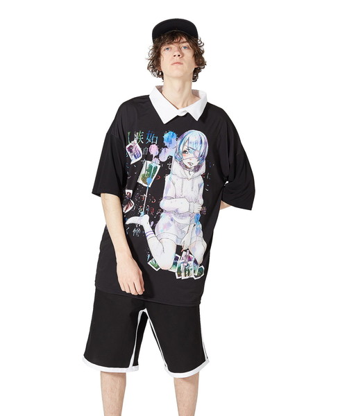 ankoROCK(アンコロック)の「7つの大罪『嫉妬』シャツ襟Tシャツ -メガビッグ-(Tシャツ/カットソー・メンズ・A・ONE SIZE)」の7枚目の写真