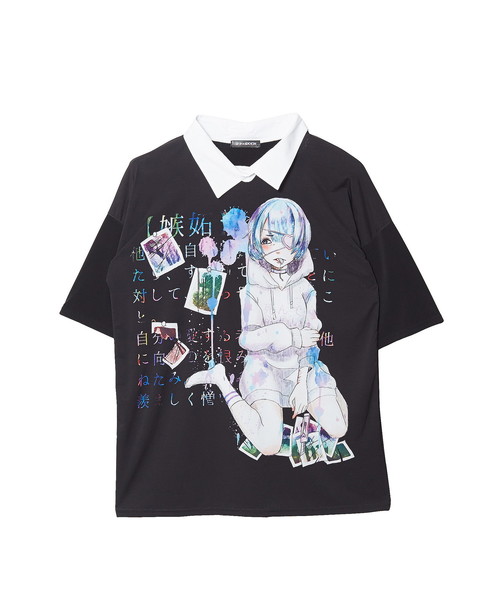 ankoROCK(アンコロック)の「7つの大罪『嫉妬』シャツ襟Tシャツ -メガビッグ-(Tシャツ/カットソー・メンズ・A・ONE SIZE)」の5枚目の写真
