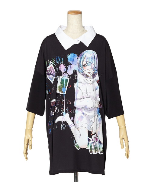 ankoROCK(アンコロック)の「7つの大罪『嫉妬』シャツ襟Tシャツ -メガビッグ-(Tシャツ/カットソー・メンズ・A・ONE SIZE)」の4枚目の写真
