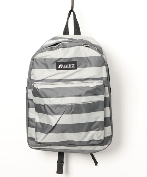 EVEREST（エベレスト）の「【EVEREST/ エベレスト】CLASSIC PATTERN BACKPAK / クラシック パターンバックパック【総柄】（バックパック/リュック・レディース・ダークネイビー/ホワイト/ゼブラ/ブラック系その他/ブルー/ブルーパープル/ネイビー/ダークブルー/ブラック×ホワイト/ストライプ・FREE）」の10枚目の写真